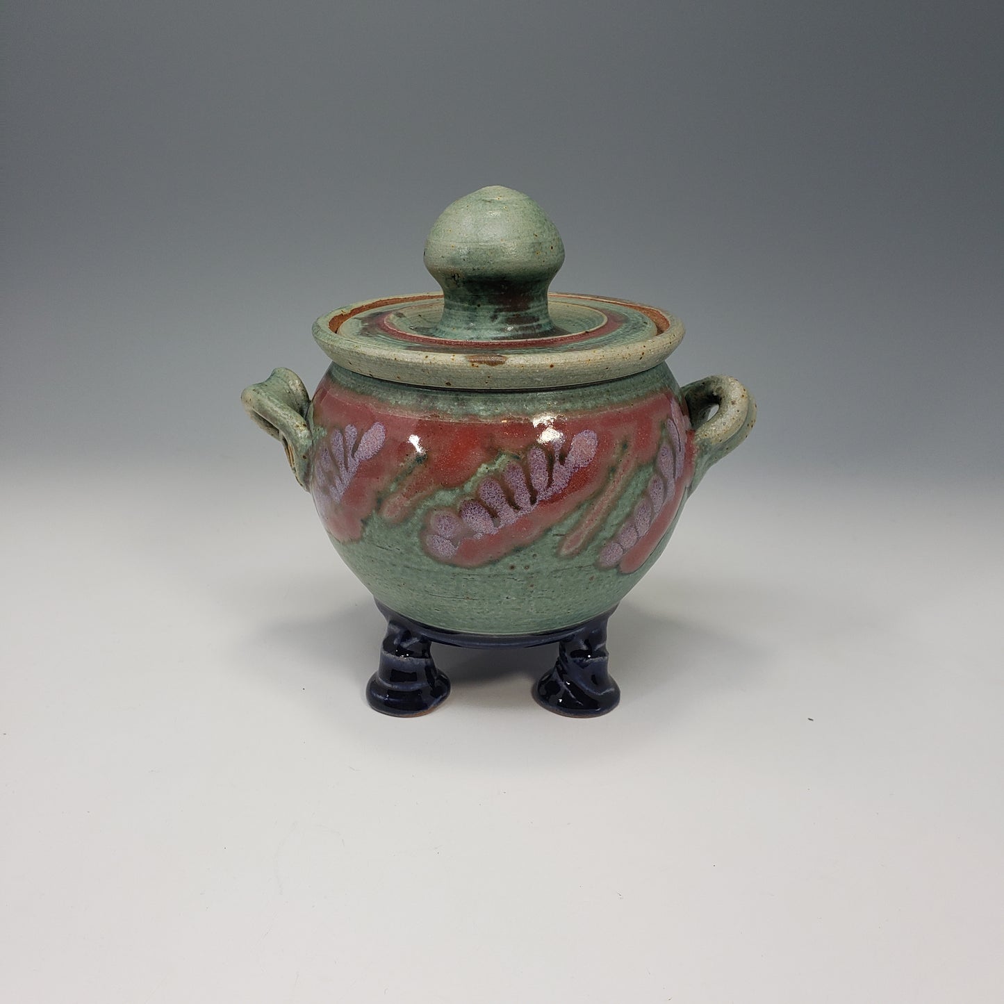 Footed Lidded Jar