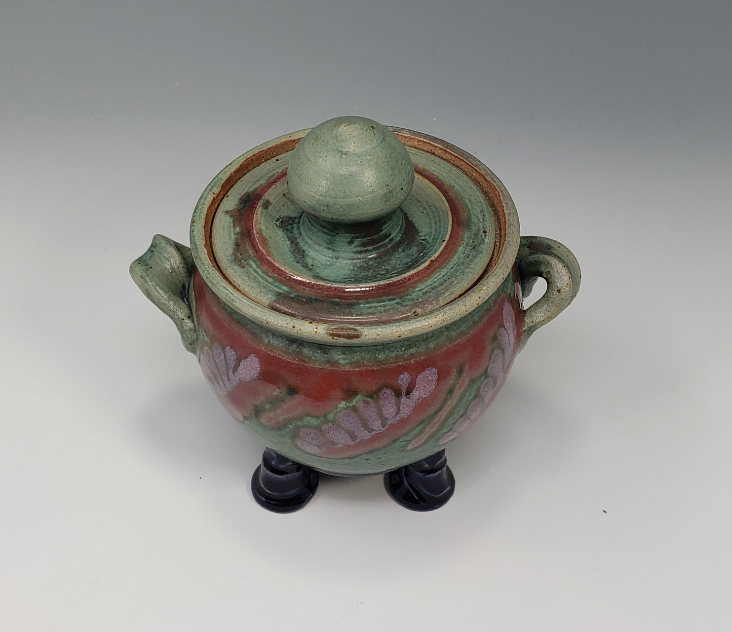 Footed Lidded Jar