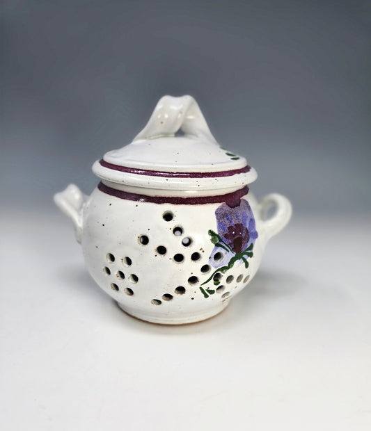 Covered Garlic Jar