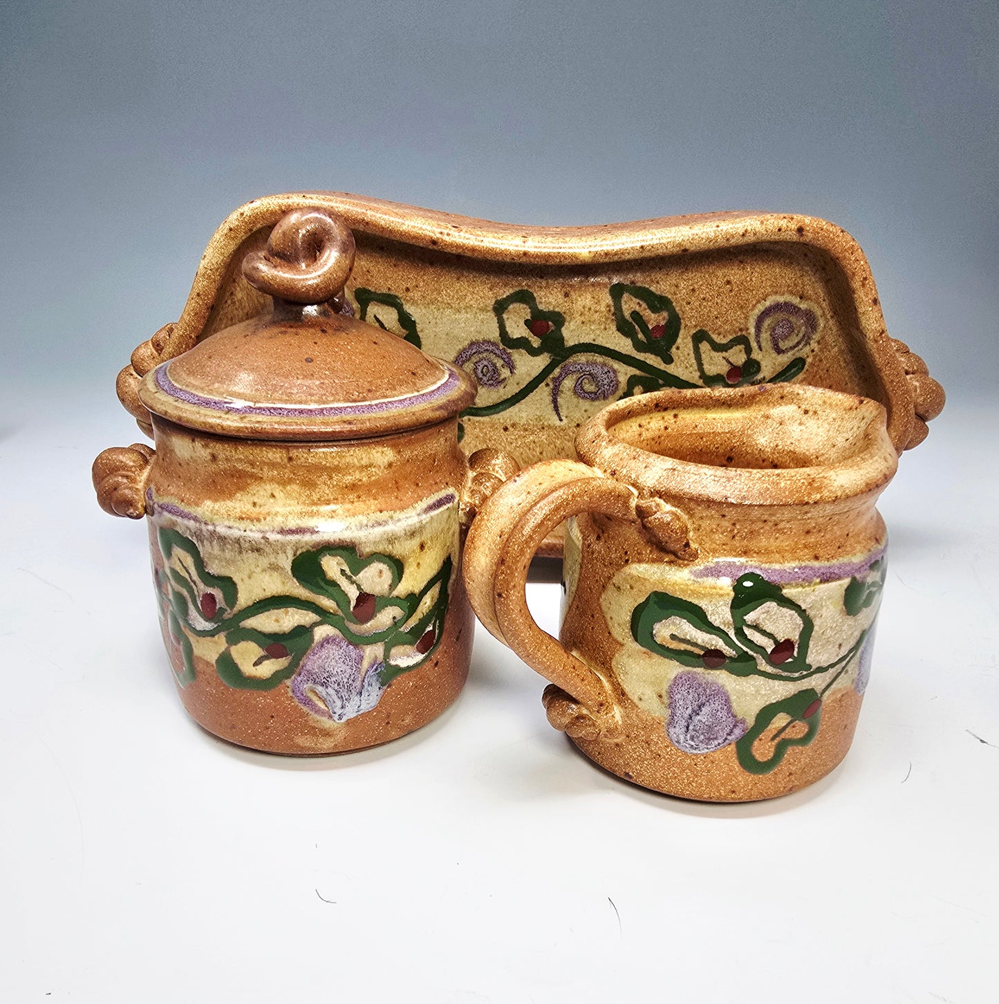 Sugar Creamer Set on Tray