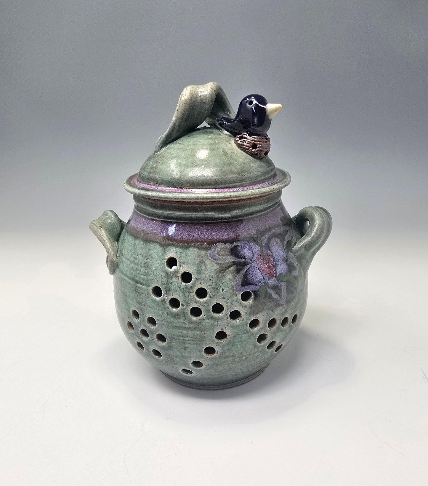 Covered Garlic Jar