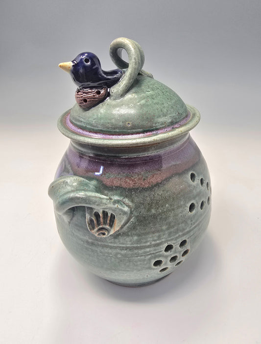 Covered Garlic Jar