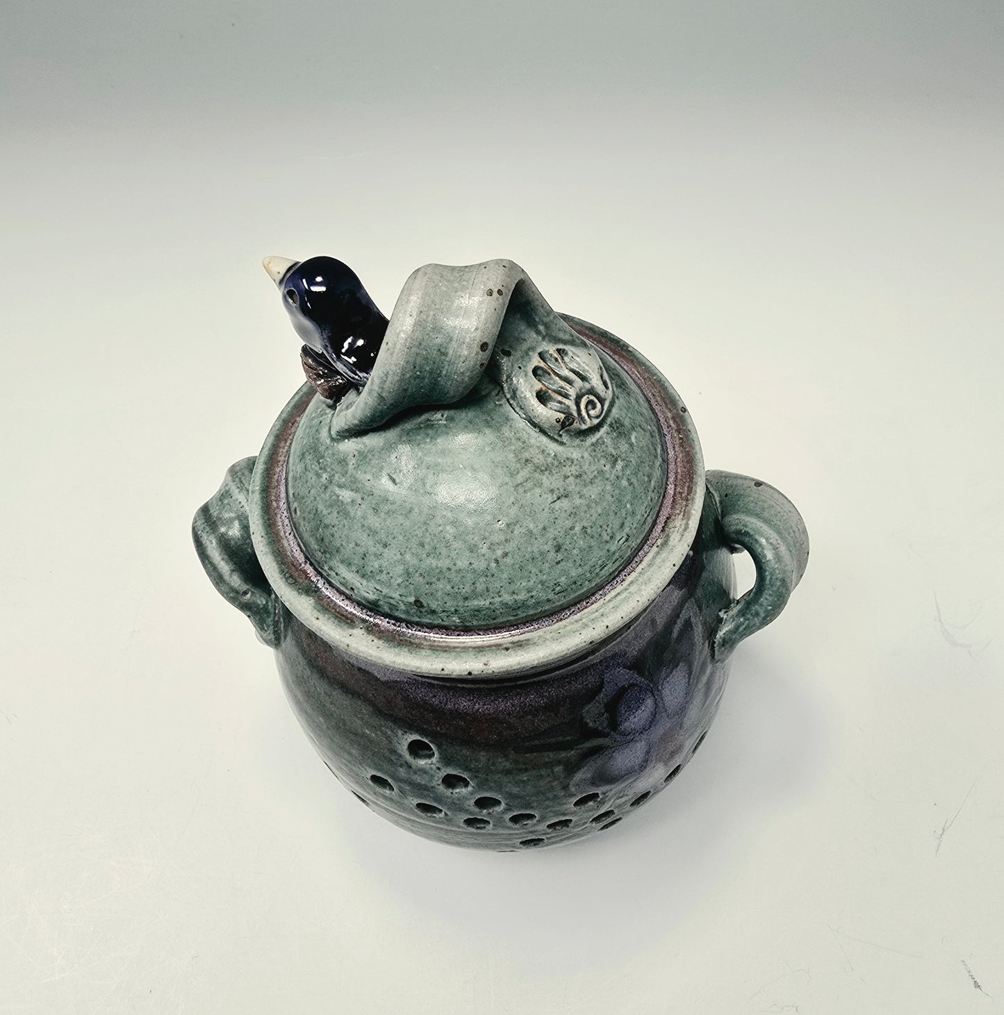 Covered Garlic Jar