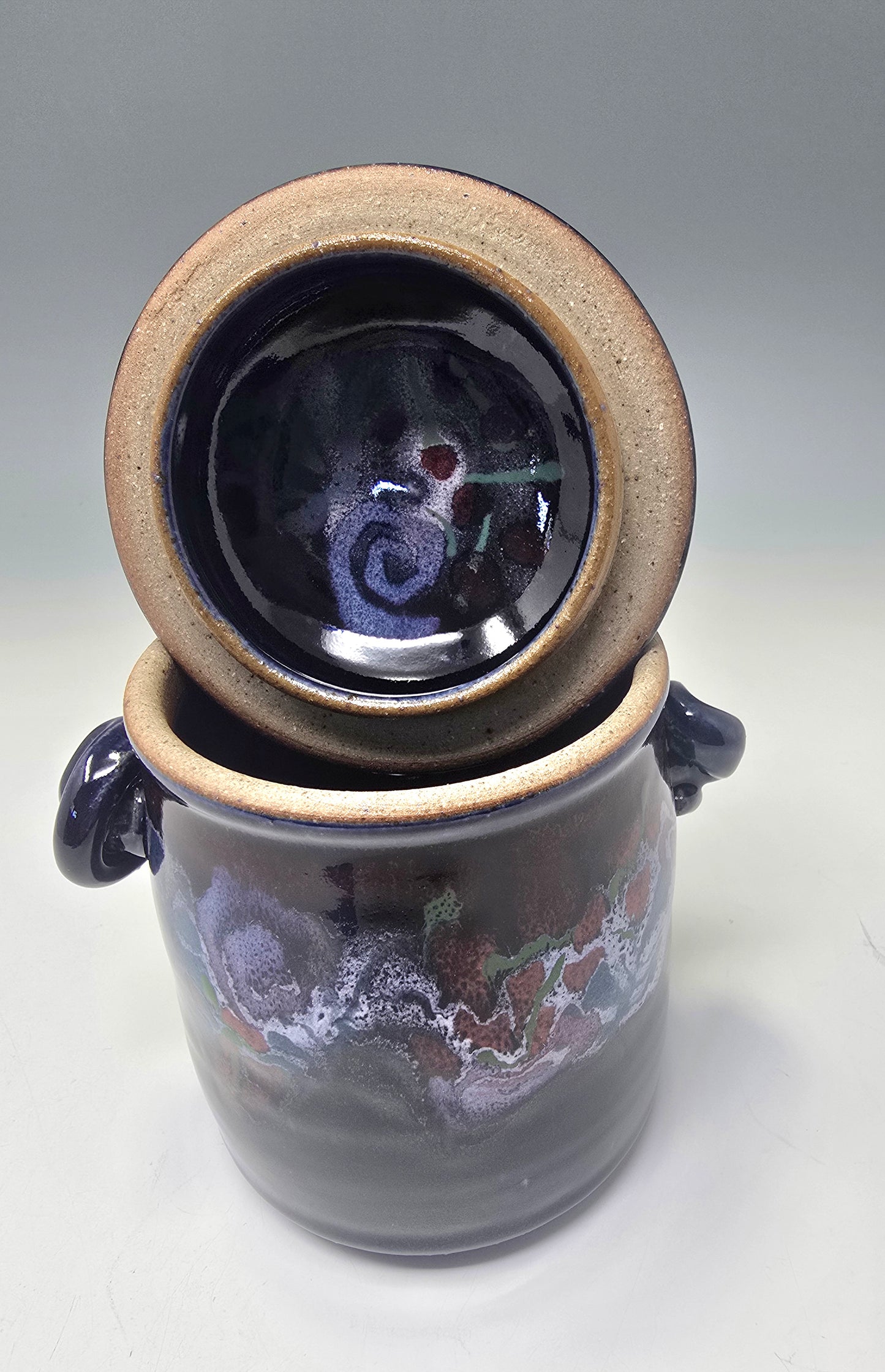 Blue Jar with Bird