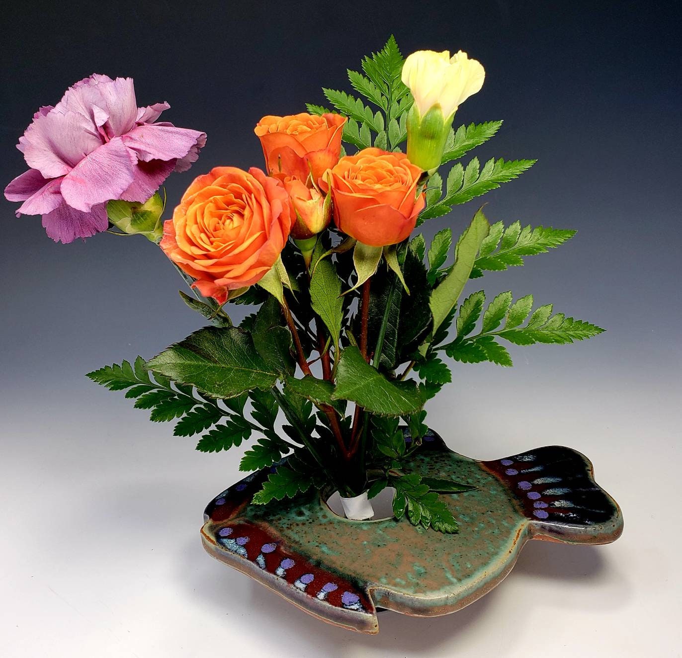 Ikebana Flower Frog Vase