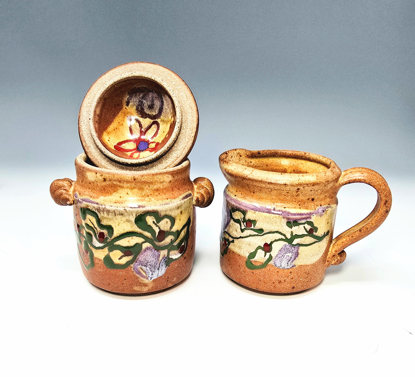 Sugar Creamer Set on Tray